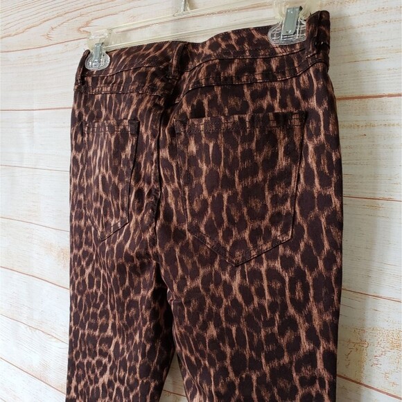 Lisa Rinna Collection Stretchy Animal Print Ankle Jeans - Picture 9 of 10
